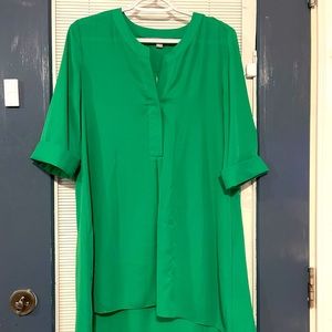 Green tunic shirt/dress worn once.